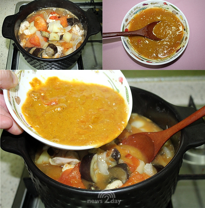 귀차니쉐프의 직장인 쿡](90) 토마토 넣은 '무수분 닭가슴살 카레'