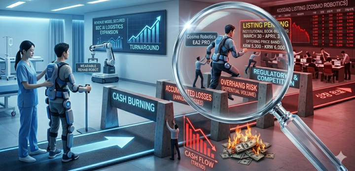 [IPO 돋보기] 코스모로보틱스 상장 본격화...산재한 '리스크 허들' 넘... - 뉴스 썸네일 이미지