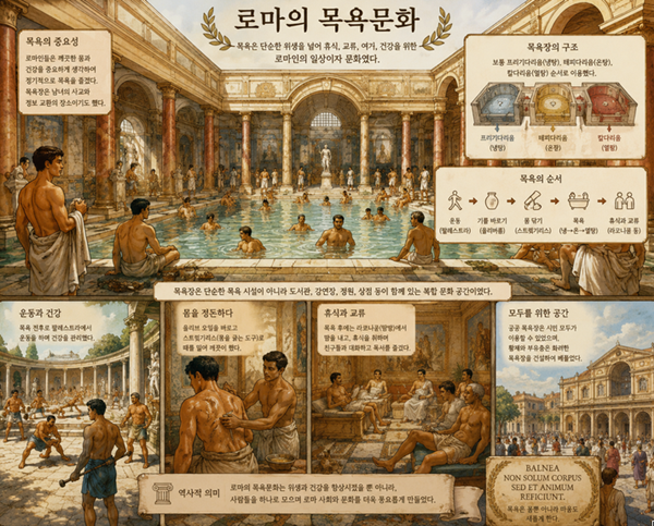 [민병두의 job史 (23)] 로마인들은 왜 목욕탕을 만들었나