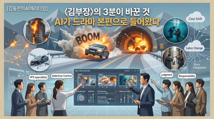 [김동헌의 AI패러다임(43)] 의 3분이 바꾼 것 – AI가 드라마 본... - 뉴스 썸네일 이미지